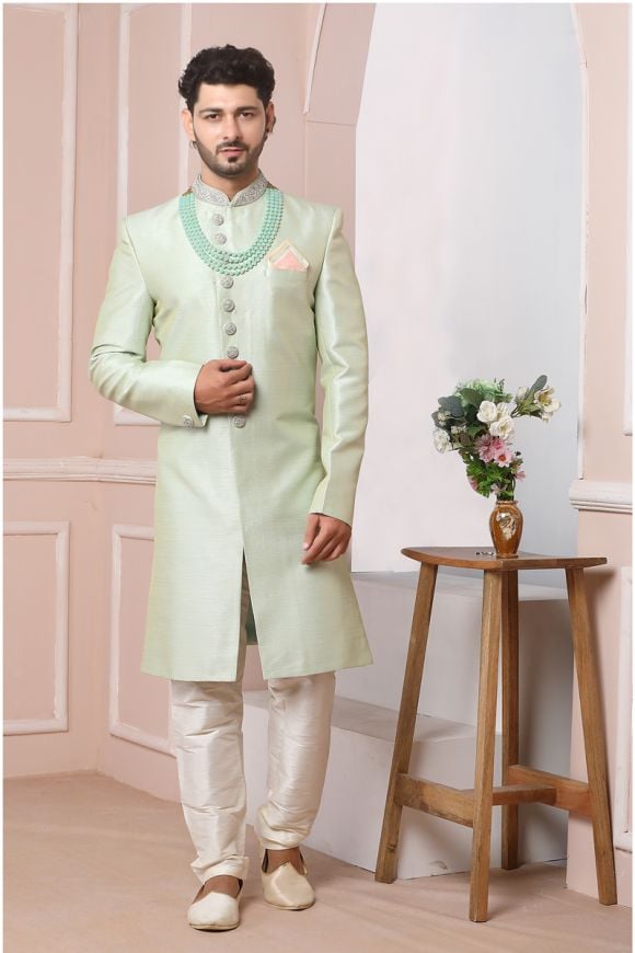 IndoWestern Floor Length PRM7570 Sea Green SilkAnarkali Gown - Fashion  Nation India at Rs 3899/piece, Kolkata | ID: 18373744188
