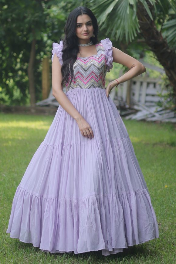 Ball Gown Lavender Sparkle Prom Dress – misaislestyle